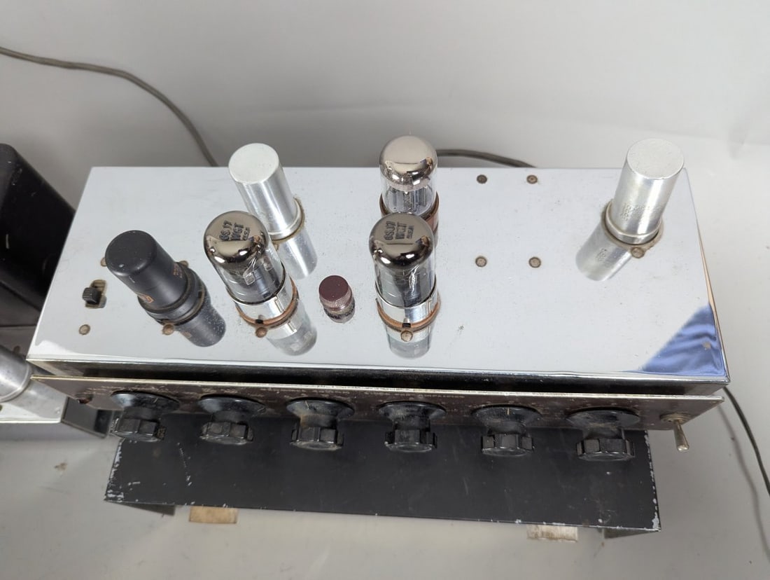 Vintage Grommes Tube Audio Set Pre-Amplifier Power Amplifier Tuner Hi-Fi System - 6