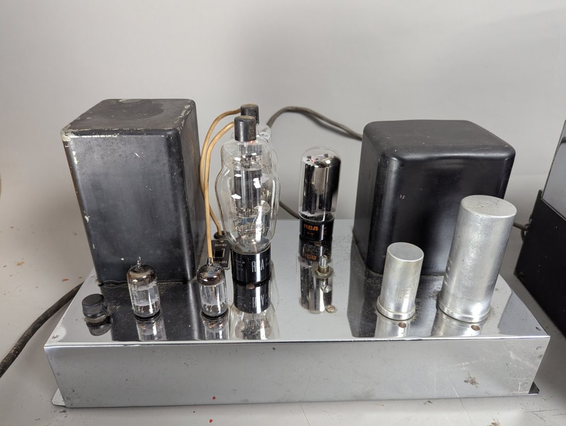 Vintage Grommes Tube Audio Set Pre-Amplifier Power Amplifier Tuner Hi-Fi System - 8