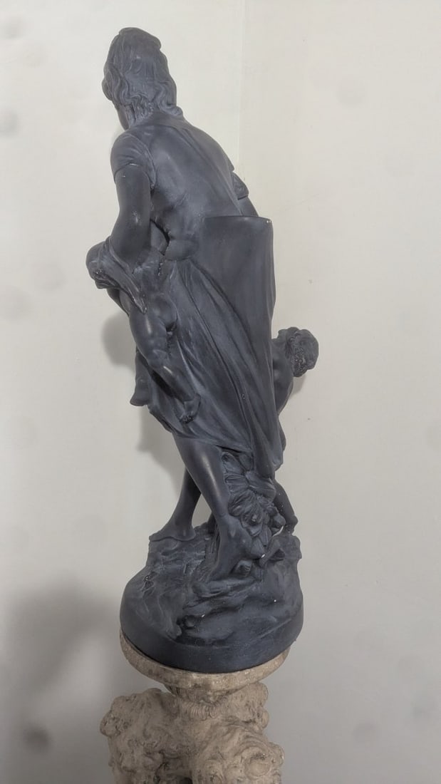 Vintage 1978 Continental Studios Mother and Children Decorative Plaster Statue - 13