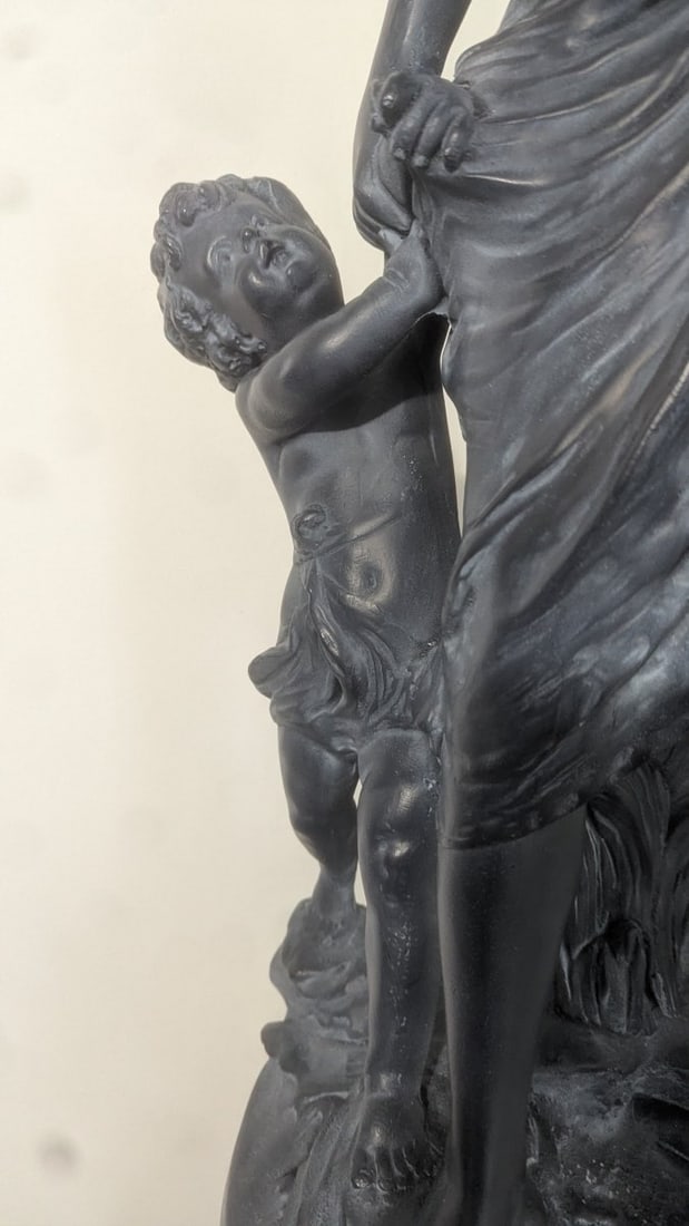 Vintage 1978 Continental Studios Mother and Children Decorative Plaster Statue - 7