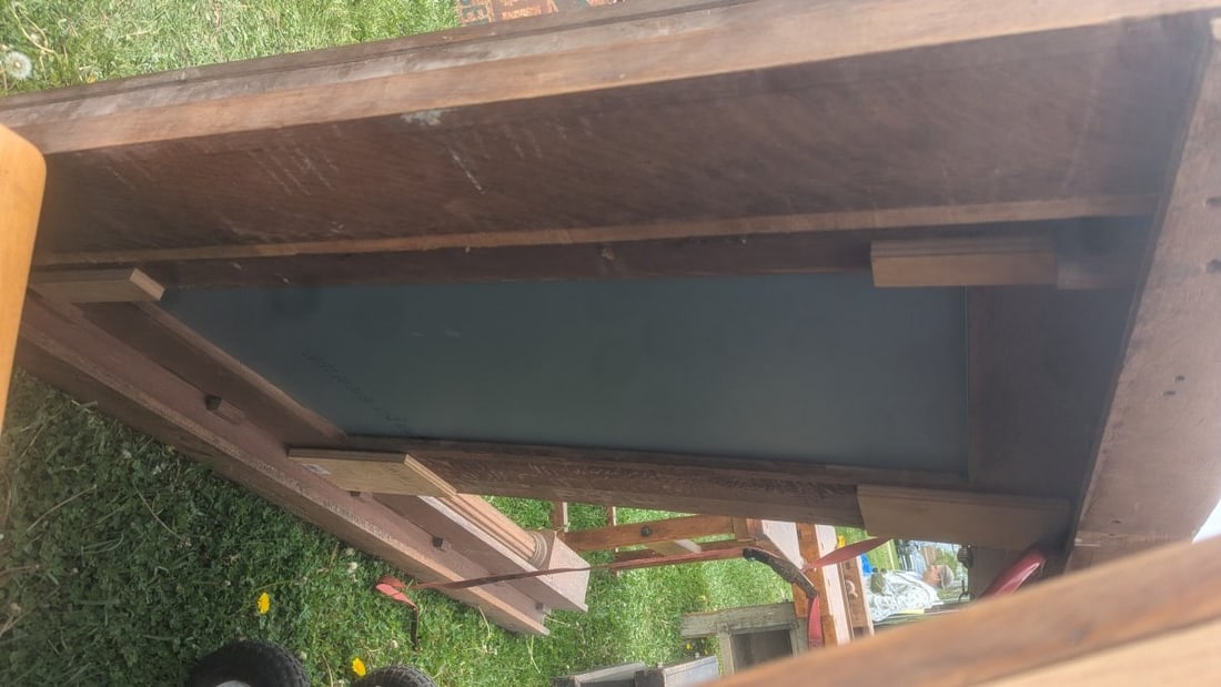 Antique American Oak Fireplace Mantel and Overmantel Architectural Salvage Furniture - 13