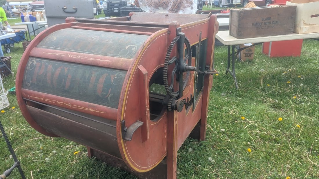 Antique Kenosha Fanning Mill Co Pacific Double Shake Mill Vintage Farm Decor - 8