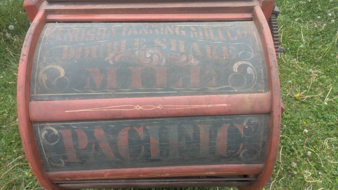 Antique Kenosha Fanning Mill Co Pacific Double Shake Mill Vintage Farm Decor - 9