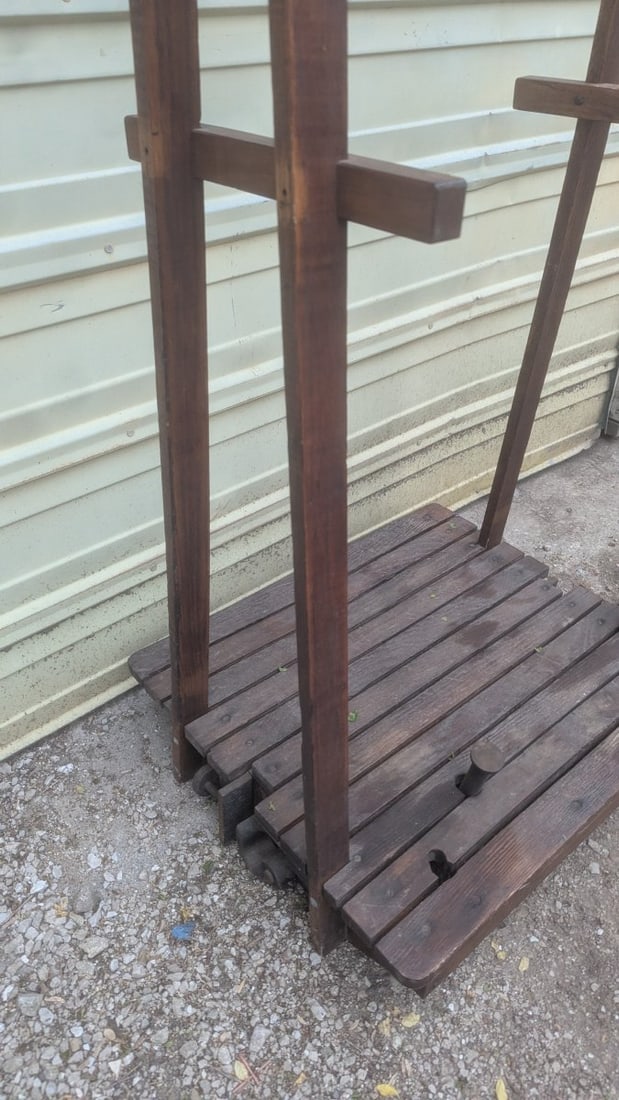 Antique Weller Hand-Crank Wine Barrel Sack Stacker Industrial DÃ©cor Vintage - 5