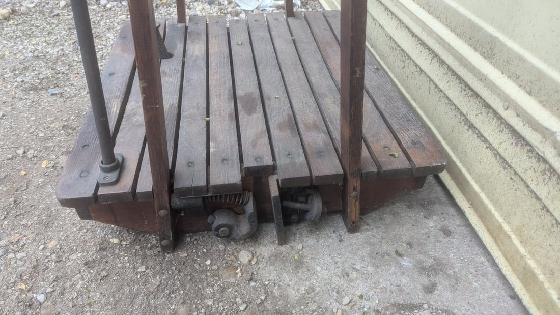 Antique Weller Hand-Crank Wine Barrel Sack Stacker Industrial DÃ©cor Vintage - 7