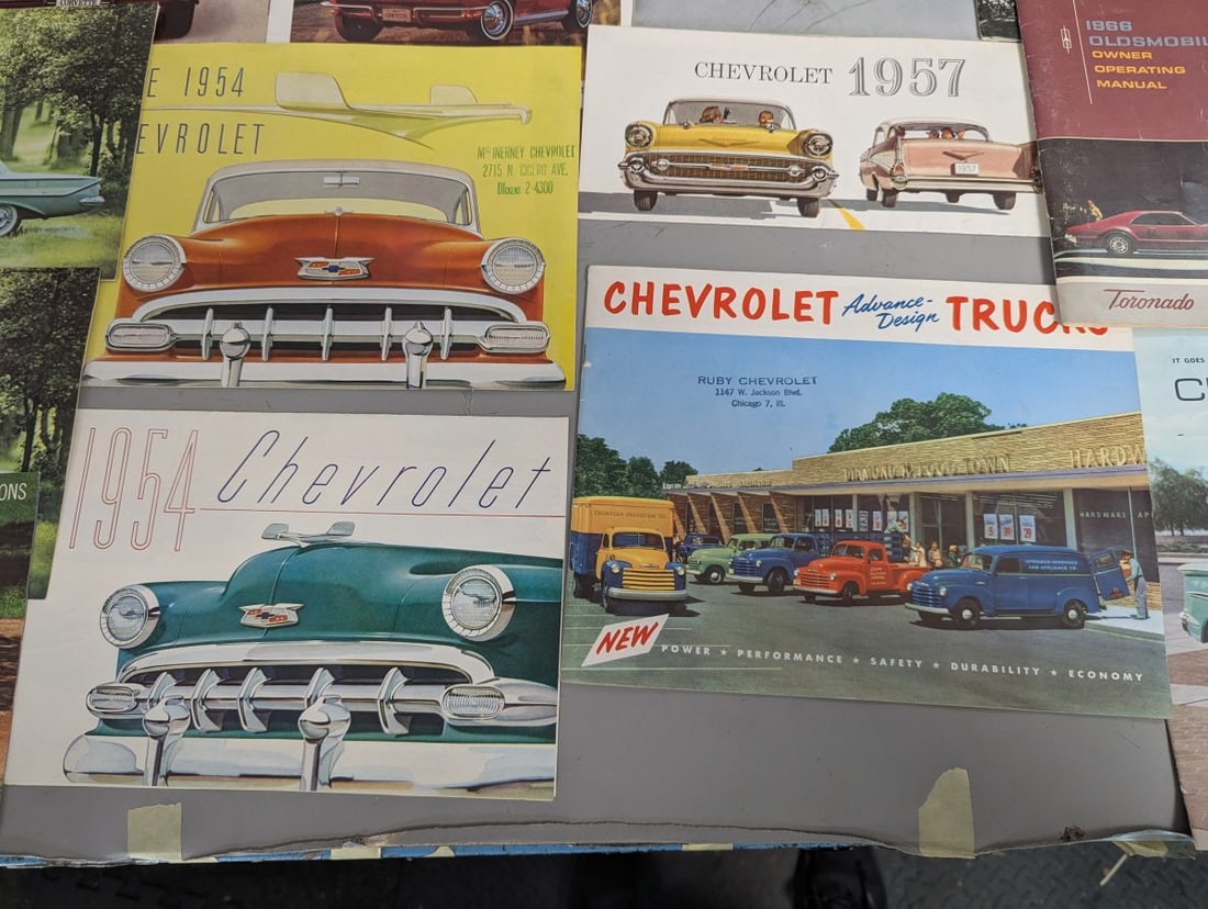 Vintage 1950s-1960s General Motors Automotive Brochures Manuals Collection - 5