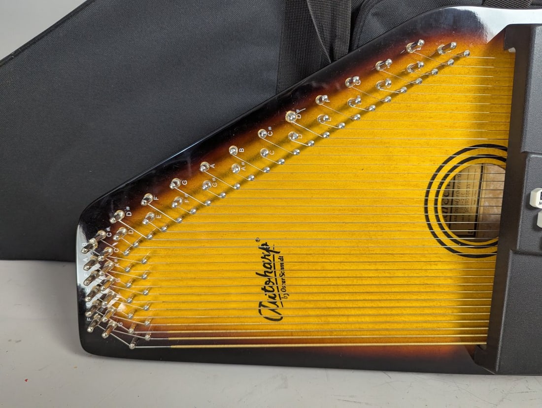 Oscar Schmidt OS15B Autoharp with Gig Bag - Classic Musical Instrument Set - 2