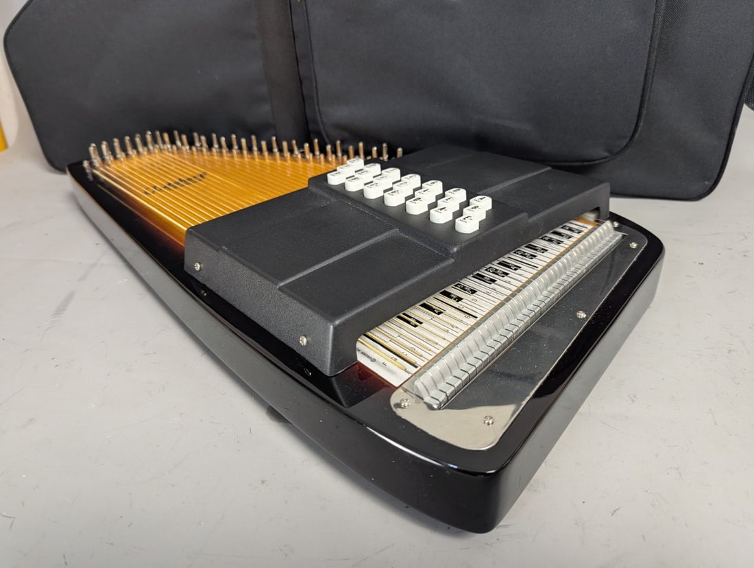Oscar Schmidt OS15B Autoharp with Gig Bag - Classic Musical Instrument Set - 7