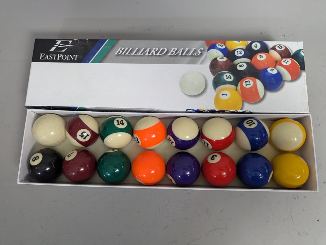 Eastpoint Billiard Balls Set Complete Pool Balls for Casual Play (1 of 4)