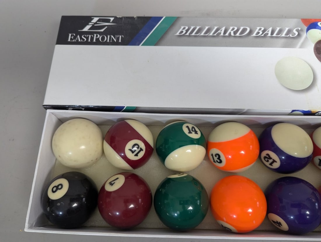 Eastpoint Billiard Balls Set Complete Pool Balls for Casual Play - 2