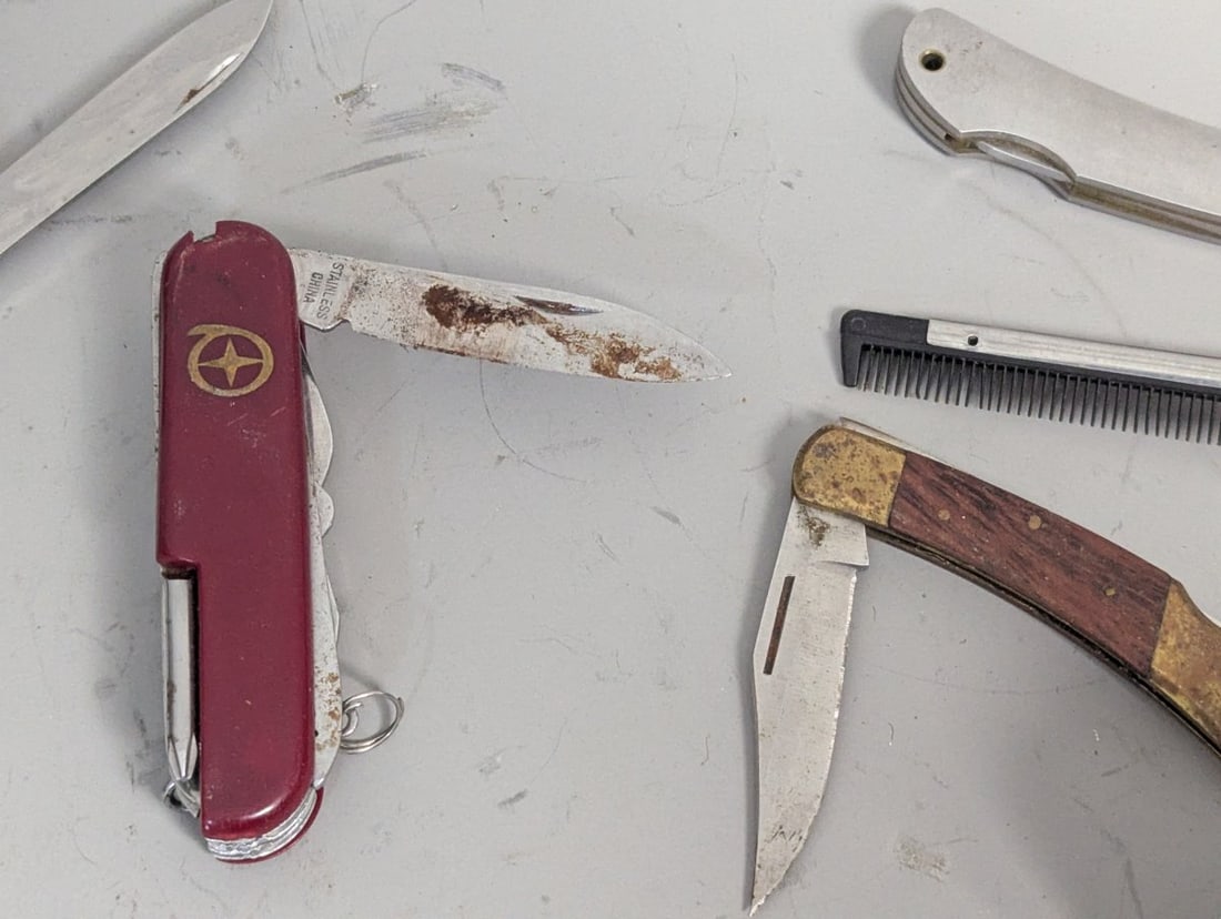 Collection of Assorted Pocket Knives Victorinox Colt Chinese Pakistan Tools - 3