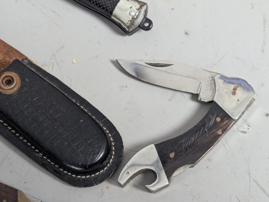 Collection of Assorted Pocket Knives Victorinox Colt Chinese Pakistan Tools - 5