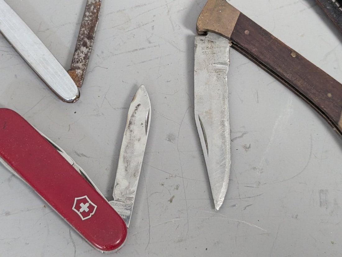 Collection of Assorted Pocket Knives Victorinox Colt Chinese Pakistan Tools - 6