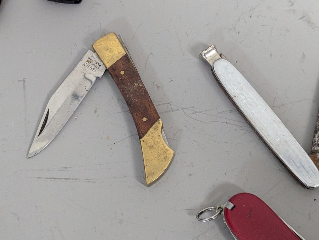 Collection of Assorted Pocket Knives Victorinox Colt Chinese Pakistan Tools - 7