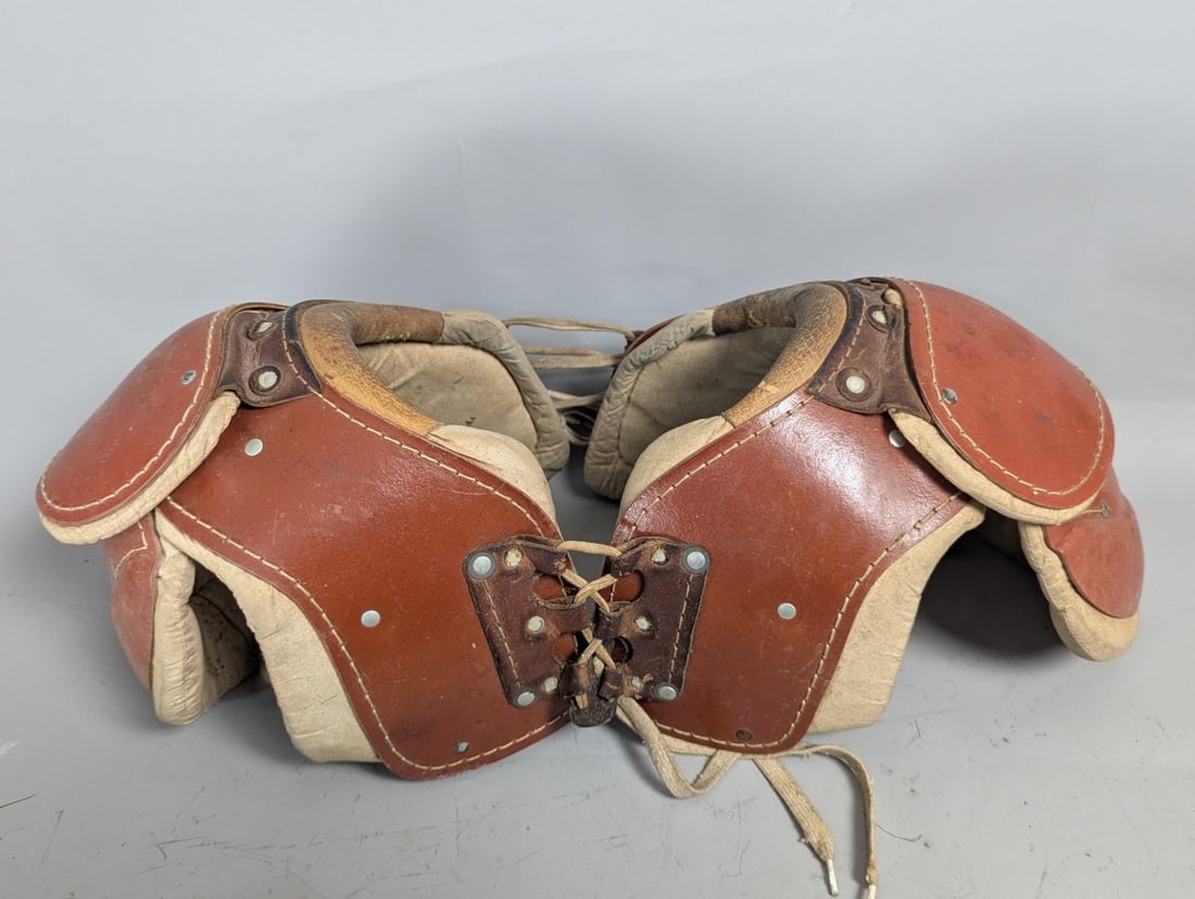 Vintage Football Shoulder Pads Set by Marietta and Superior - Adult and Child Sizes - 3