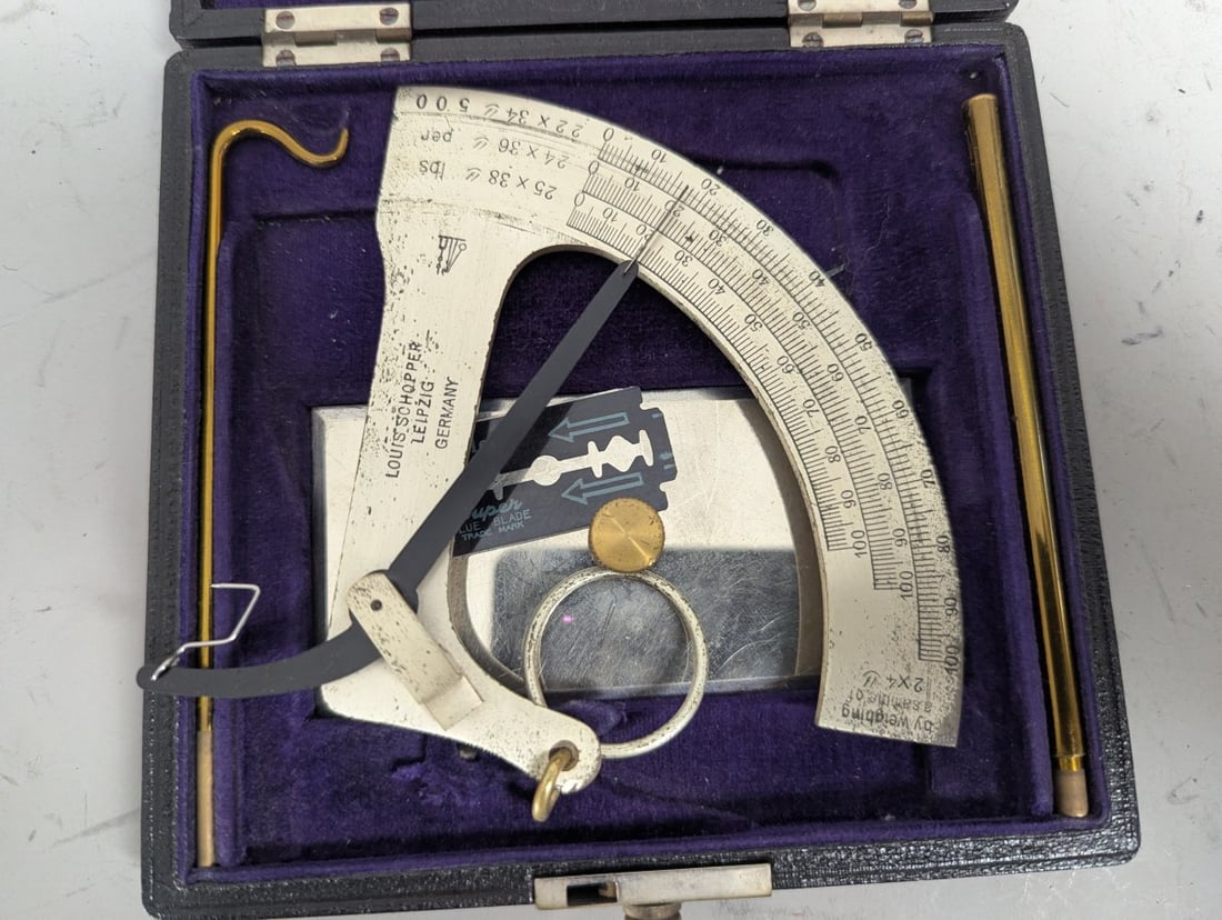 Vintage Papermaking Instruments Collection KÃ¤fer Schopper Ashcroft Measuring Tools - 5