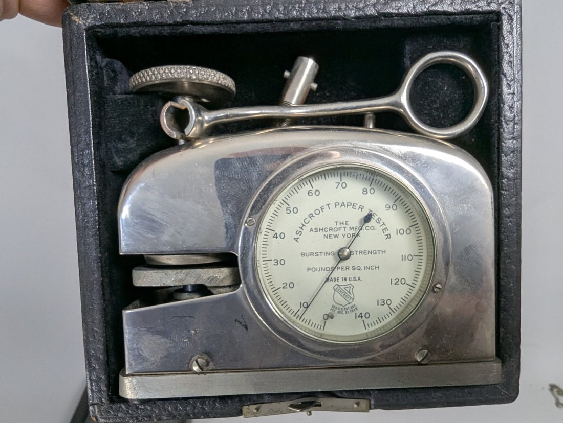 Vintage Papermaking Instruments Collection KÃ¤fer Schopper Ashcroft Measuring Tools - 6