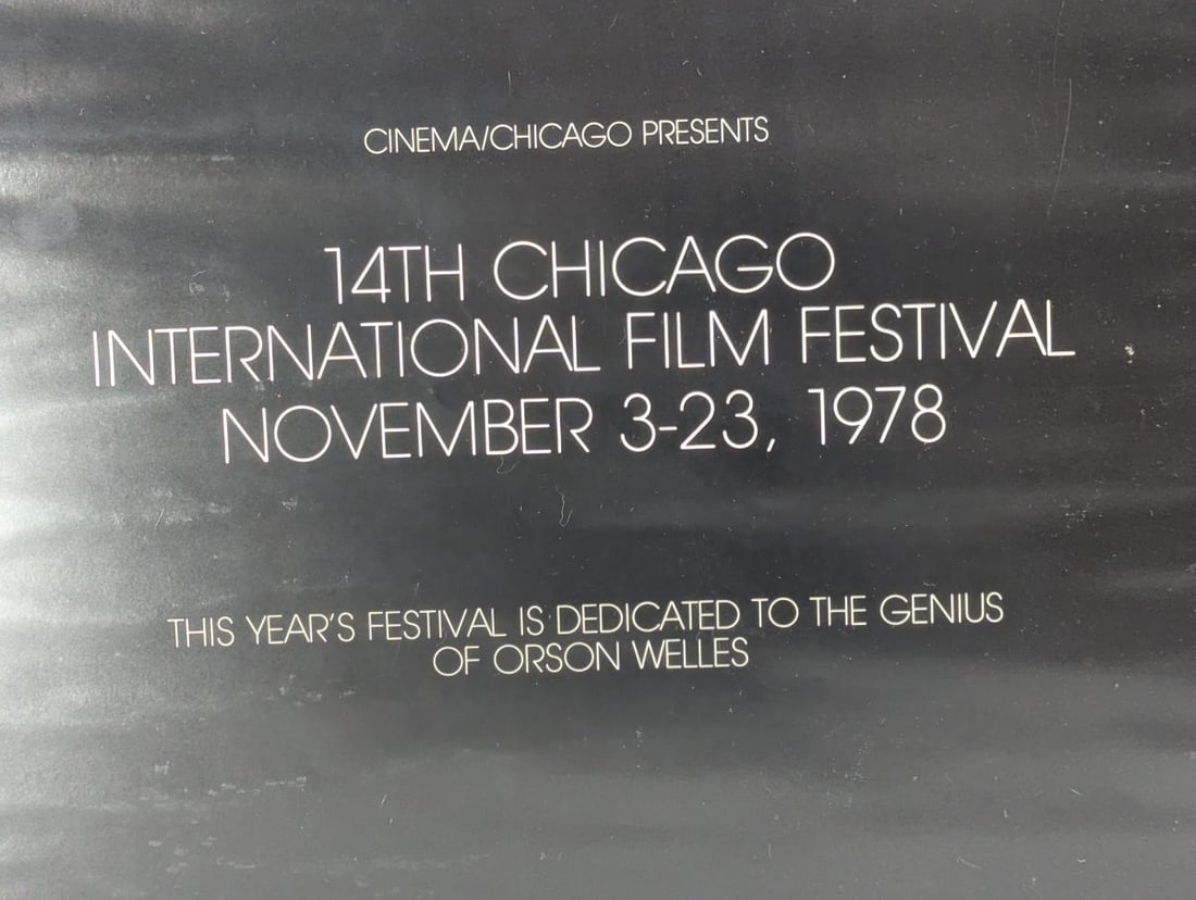 1978 Chicago International Film Festival Poster Orson Welles Framed Art Print - 3