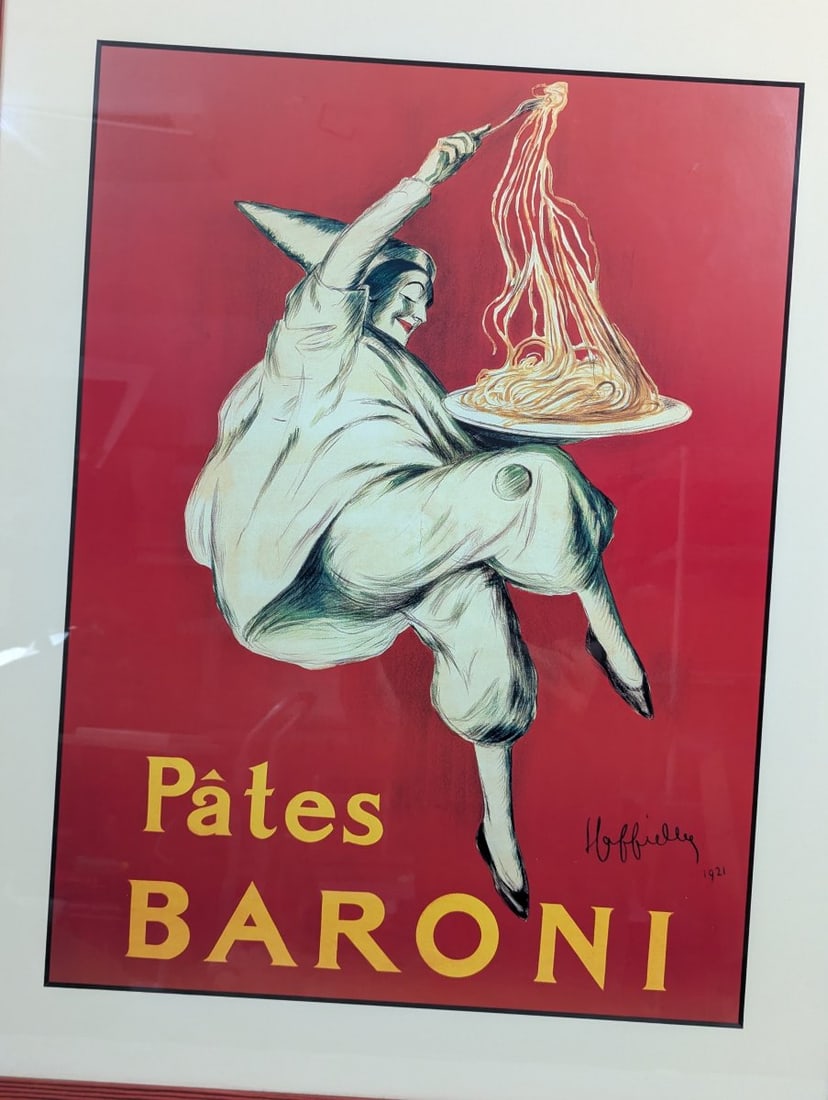 Framed PÃ¢tes Baroni Poster by Leonetto Cappiello Vintage Art Deco Wall Decor - 2