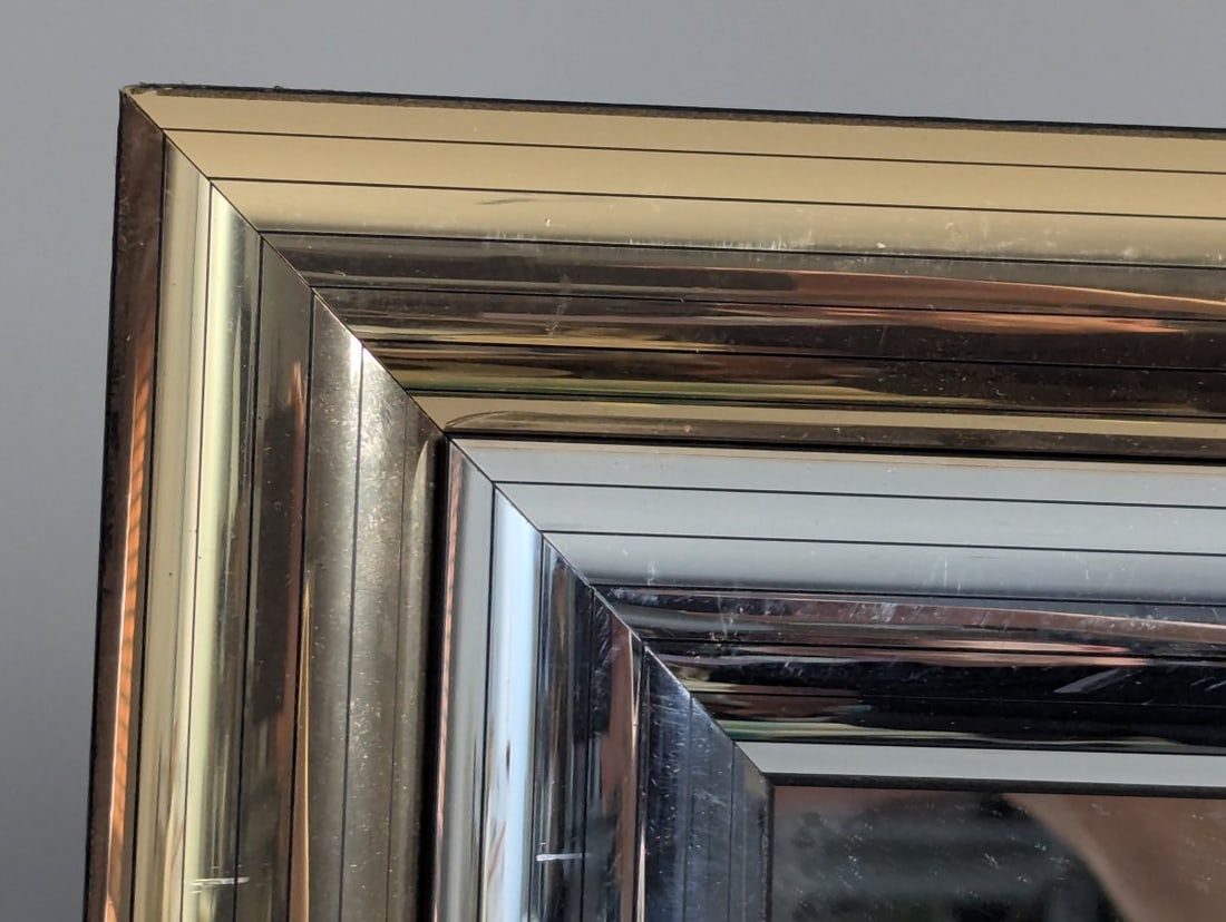 Vintage 1980s Framed Fashion Print by Artistic Reflections with Mirrored Frame - 8