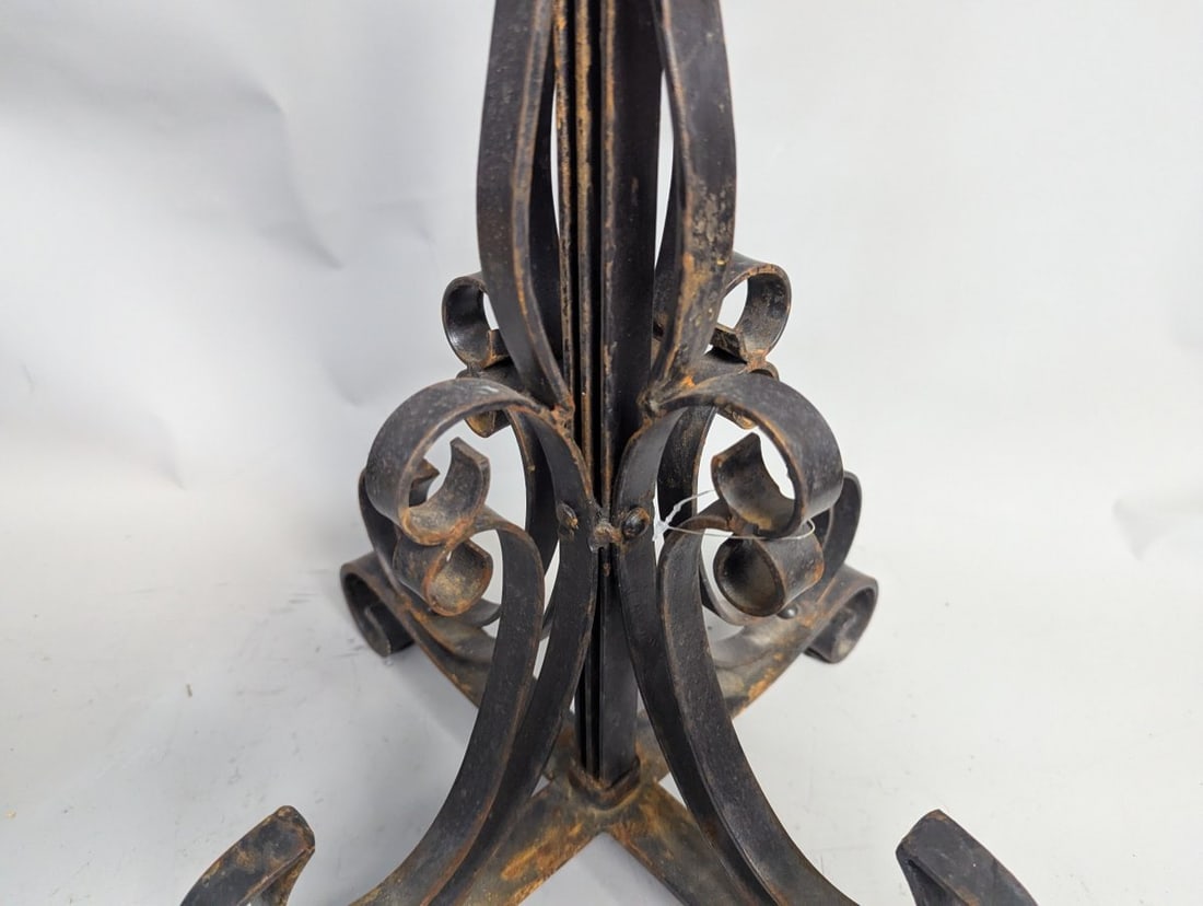 Vintage Wrought Iron 5-Light Candelabra Elegant Gothic Centerpiece for Home Decor - 3