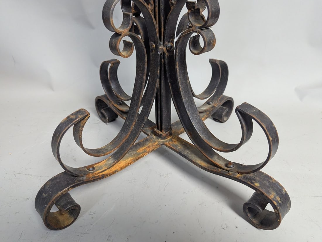 Vintage Wrought Iron 5-Light Candelabra Elegant Gothic Centerpiece for Home Decor - 4