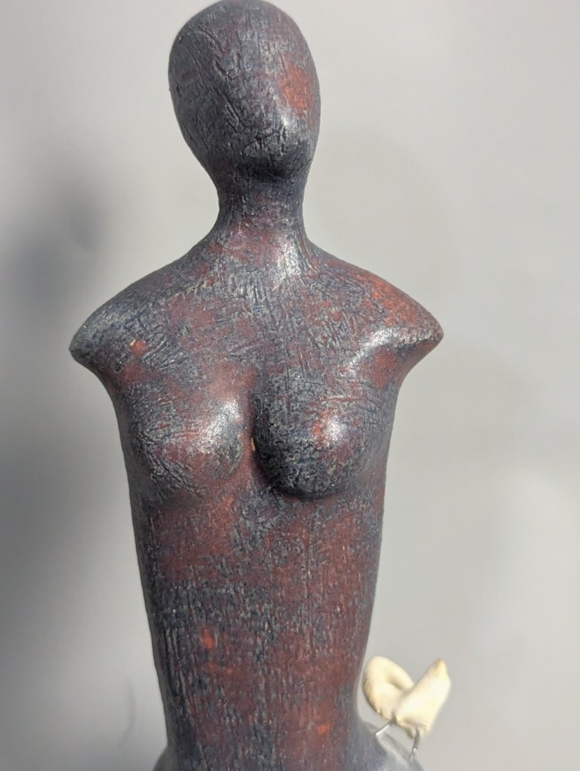 Modernist Abstract Female Torso Sculpture Unique Studio Art Decorative Piece - 2