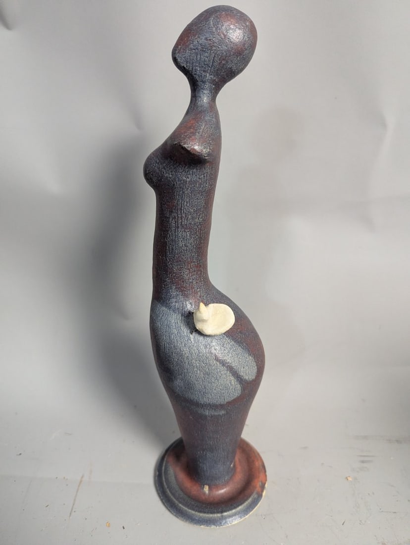 Modernist Abstract Female Torso Sculpture Unique Studio Art Decorative Piece - 5