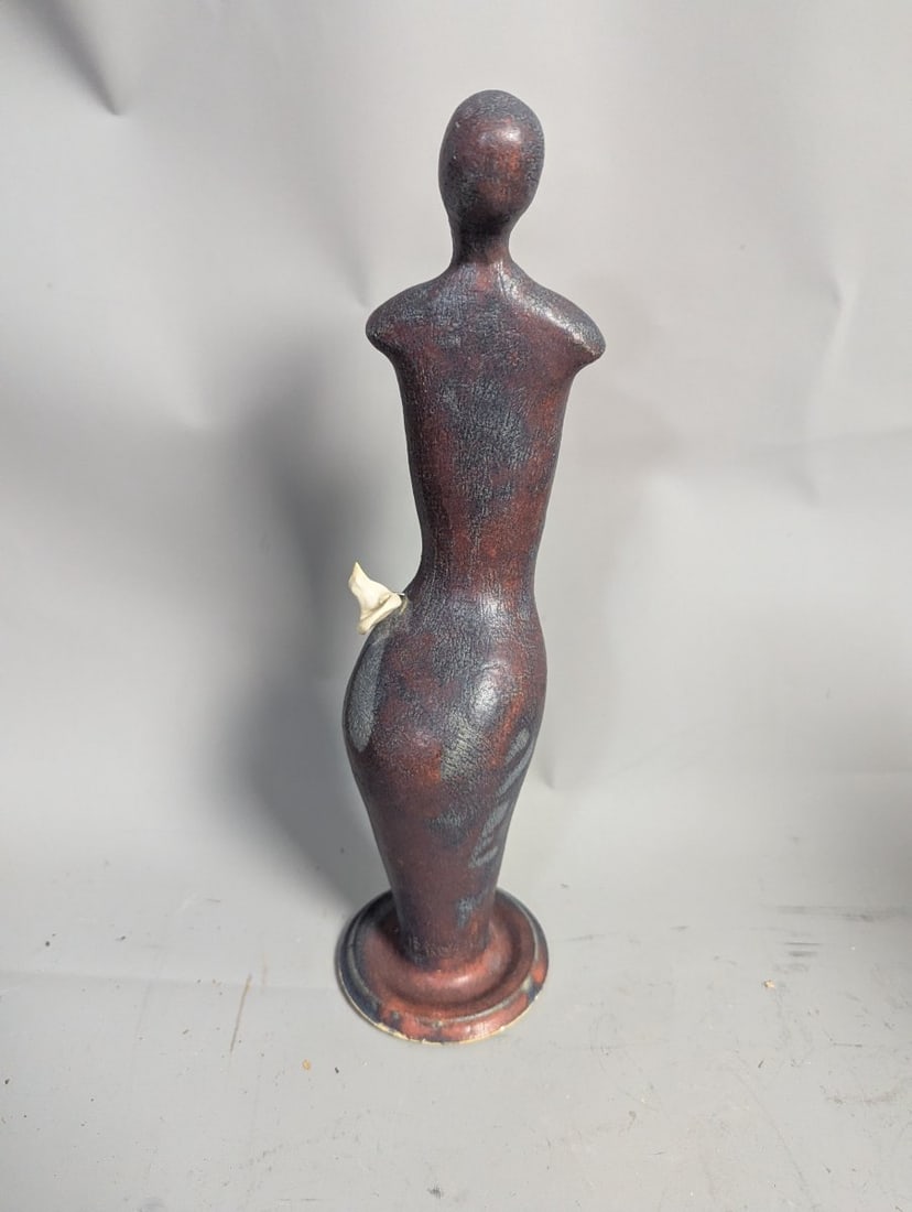 Modernist Abstract Female Torso Sculpture Unique Studio Art Decorative Piece - 6