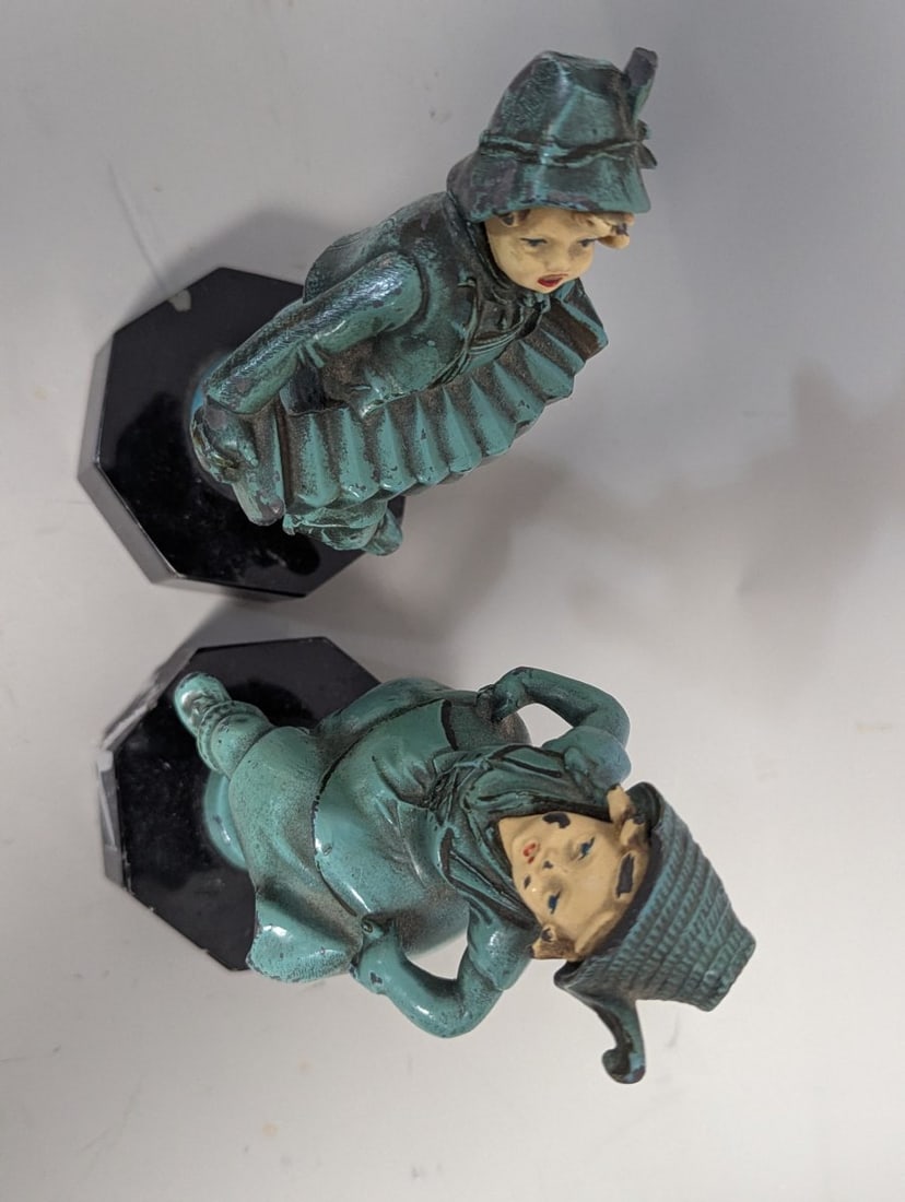 Art Deco Hansel and Gretel Figurines Set Charming Collectible 8 Inch Tall - 7