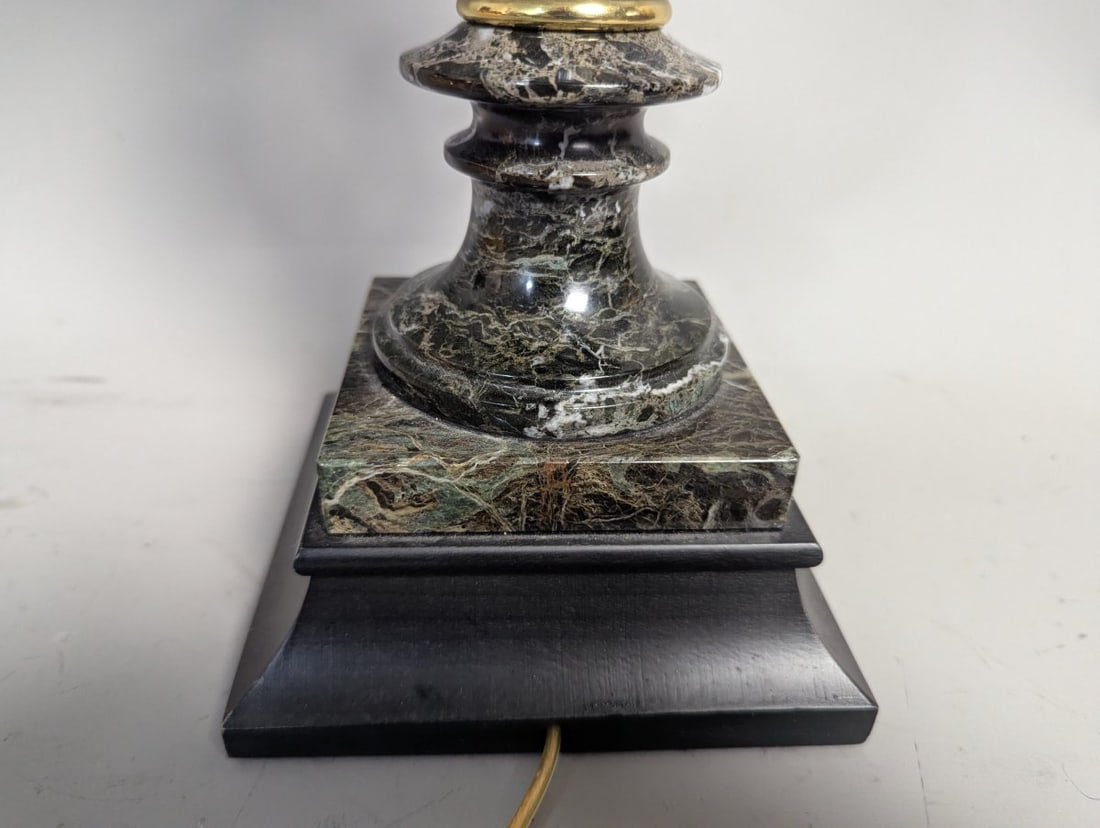 Waterford Crystal Marble Table Lamp with Original Shade Luxury Lighting - 3