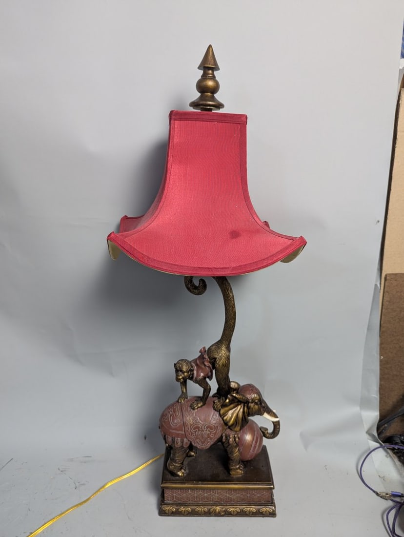 Uttermost Samir Elephant and Monkey Table Lamp Unique Home Decor Accent Piece (1 of 9)
