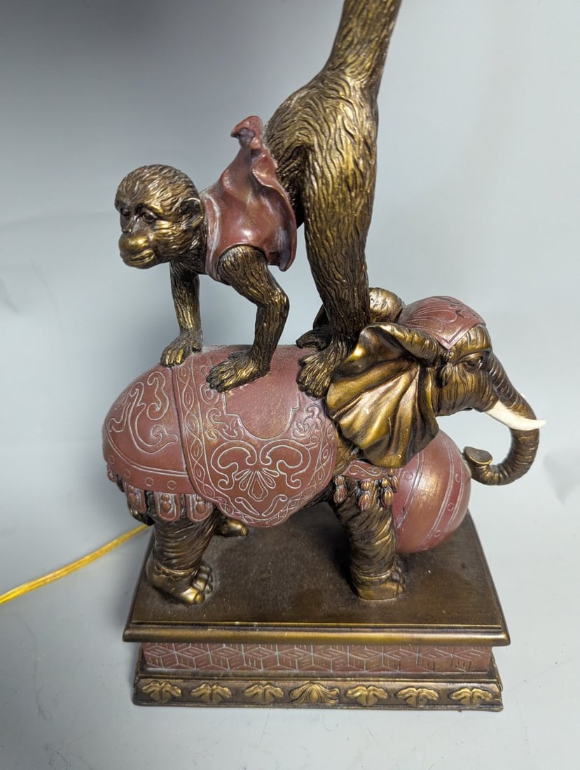 Uttermost Samir Elephant and Monkey Table Lamp Unique Home Decor Accent Piece - 2
