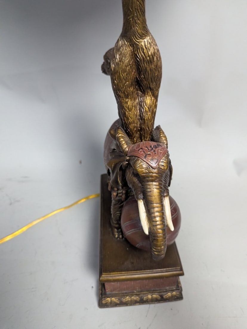 Uttermost Samir Elephant and Monkey Table Lamp Unique Home Decor Accent Piece - 3