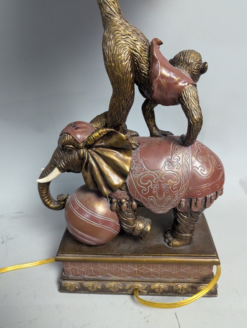 Uttermost Samir Elephant and Monkey Table Lamp Unique Home Decor Accent Piece - 4