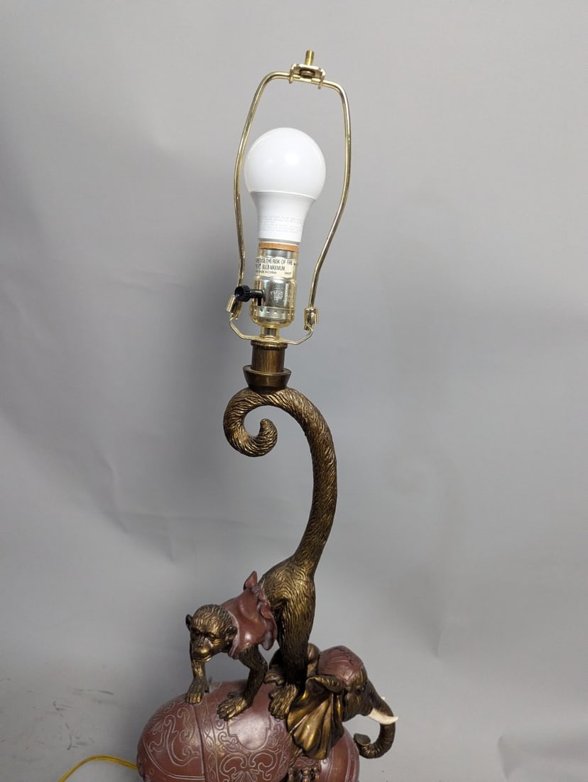 Uttermost Samir Elephant and Monkey Table Lamp Unique Home Decor Accent Piece - 8