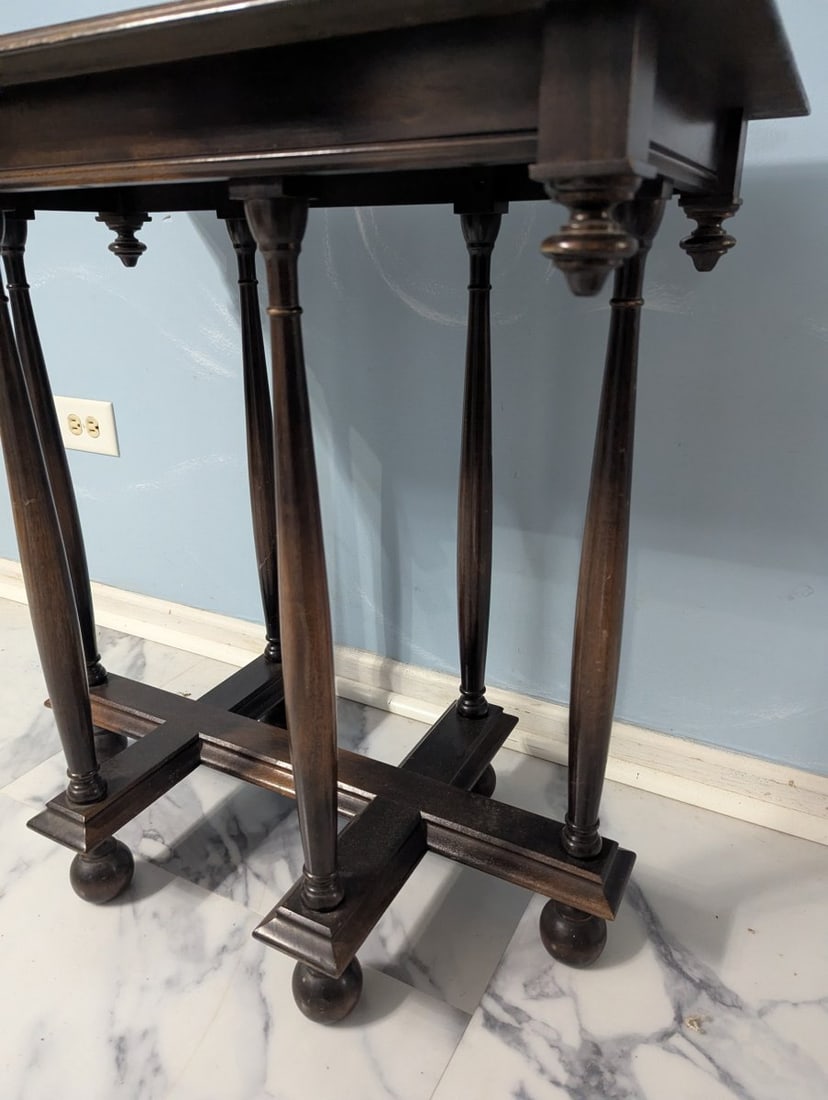 John A. Colby & Sons Jacobean Revival Console Table Antique Beautiful Design - 3