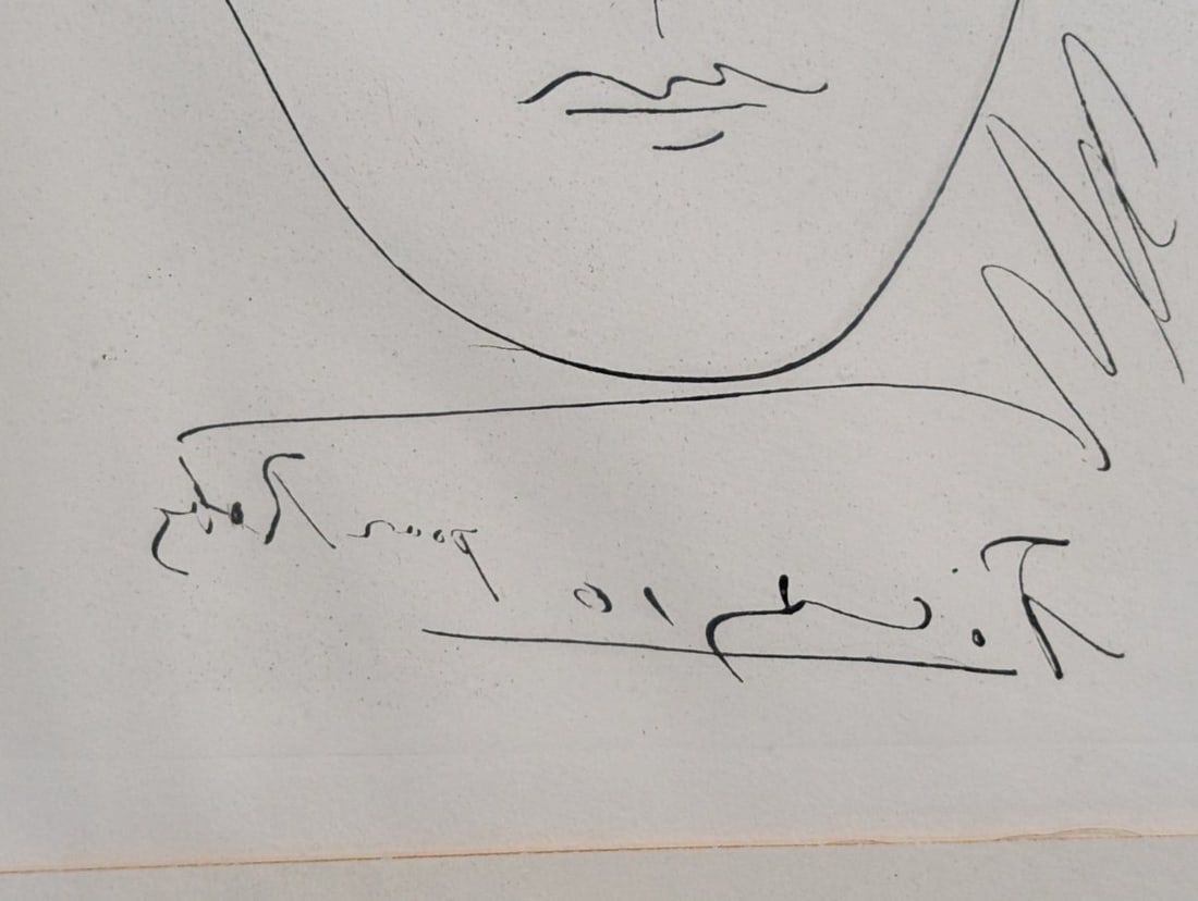 Pablo Picasso Pour Robie Etching Collector's Guild Framed Artwork - 5
