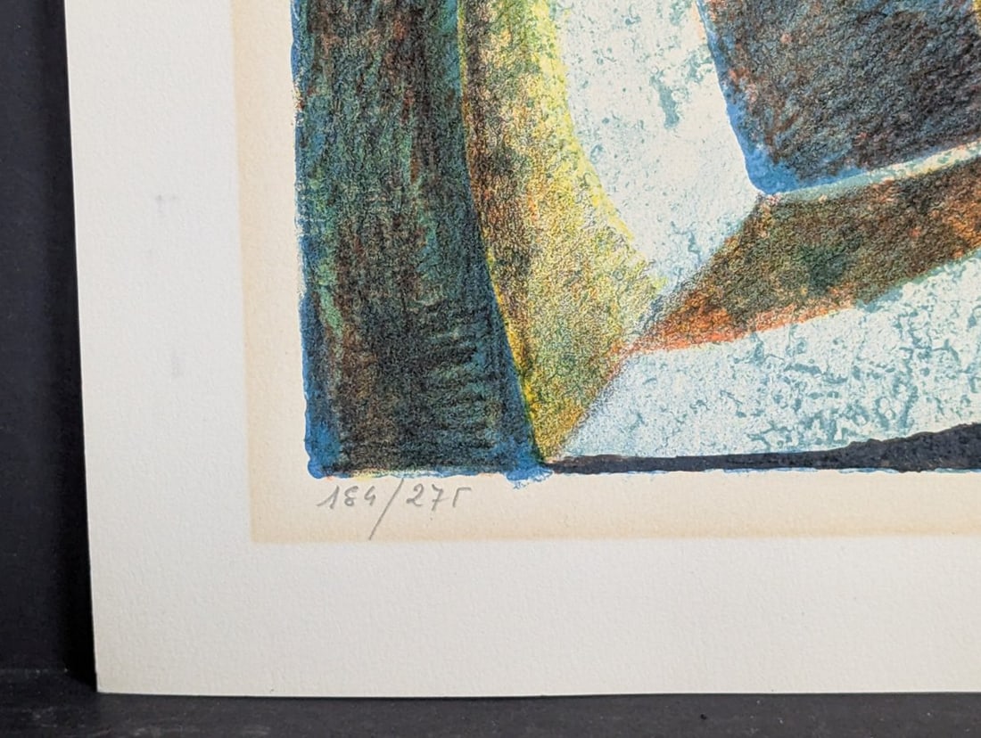 Gregorio Sanjuan El Flautista Limited Edition Lithograph Colorful Art Print - 6