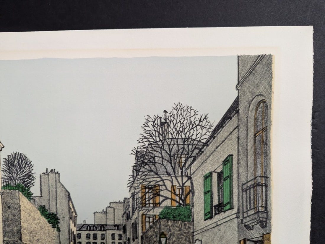 Jean-Paul Hoya Signed Limited Edition Print Charming Parisian Street Scene - 4