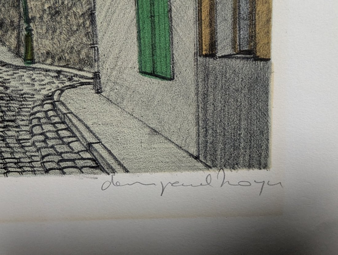 Jean-Paul Hoya Signed Limited Edition Print Charming Parisian Street Scene - 8
