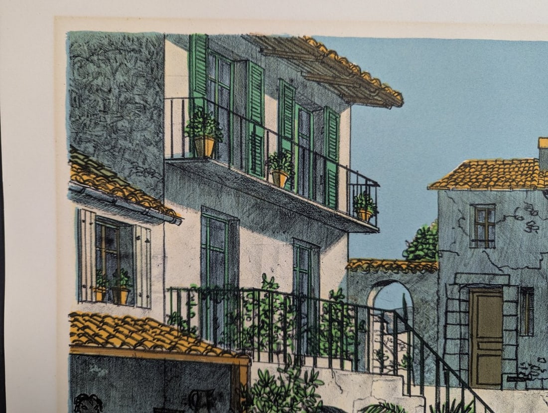 Ohm Paul Heyer Signed Limited Edition Serigraph European Village Scene Art Print - 3