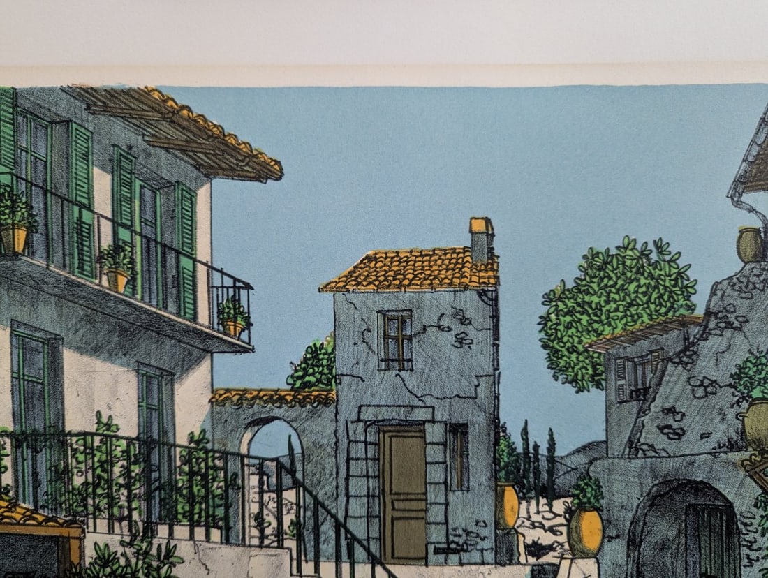 Ohm Paul Heyer Signed Limited Edition Serigraph European Village Scene Art Print - 4