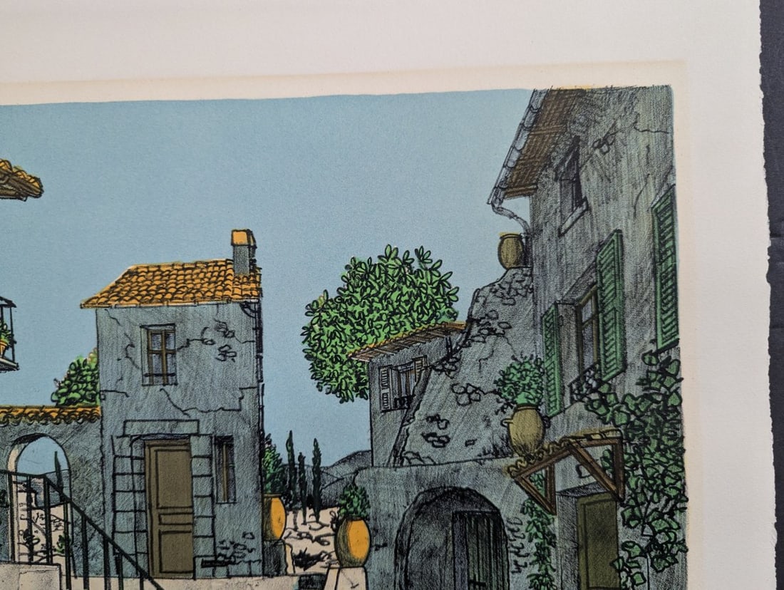 Ohm Paul Heyer Signed Limited Edition Serigraph European Village Scene Art Print - 5