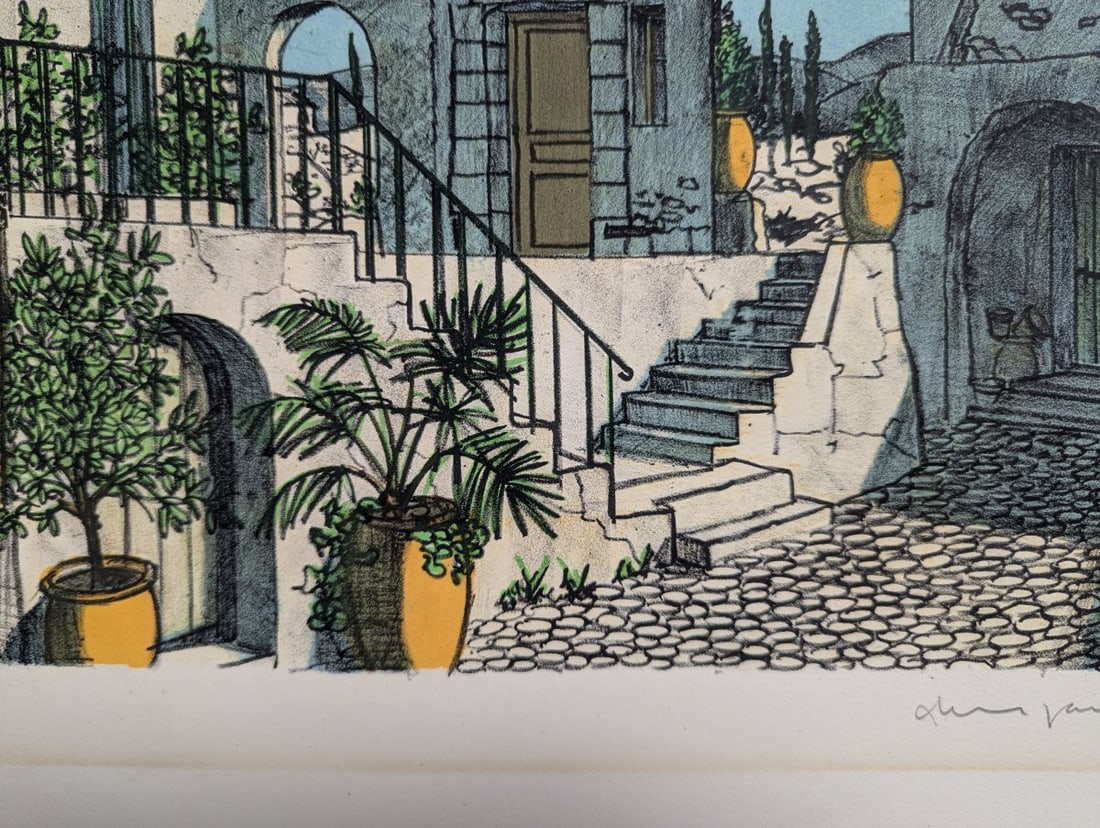 Ohm Paul Heyer Signed Limited Edition Serigraph European Village Scene Art Print - 7