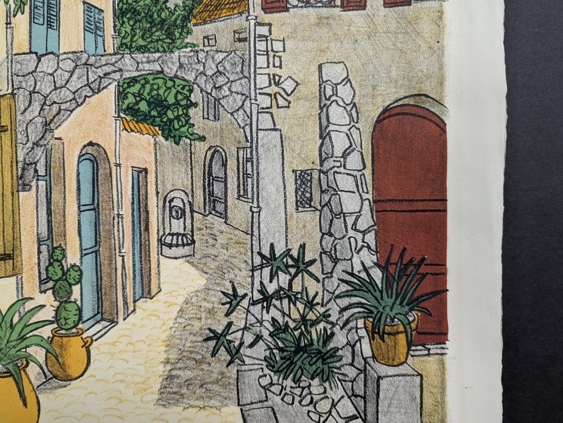 Denis Paul Noyer Limited Edition Lithograph European Street Scene Artwork - 7