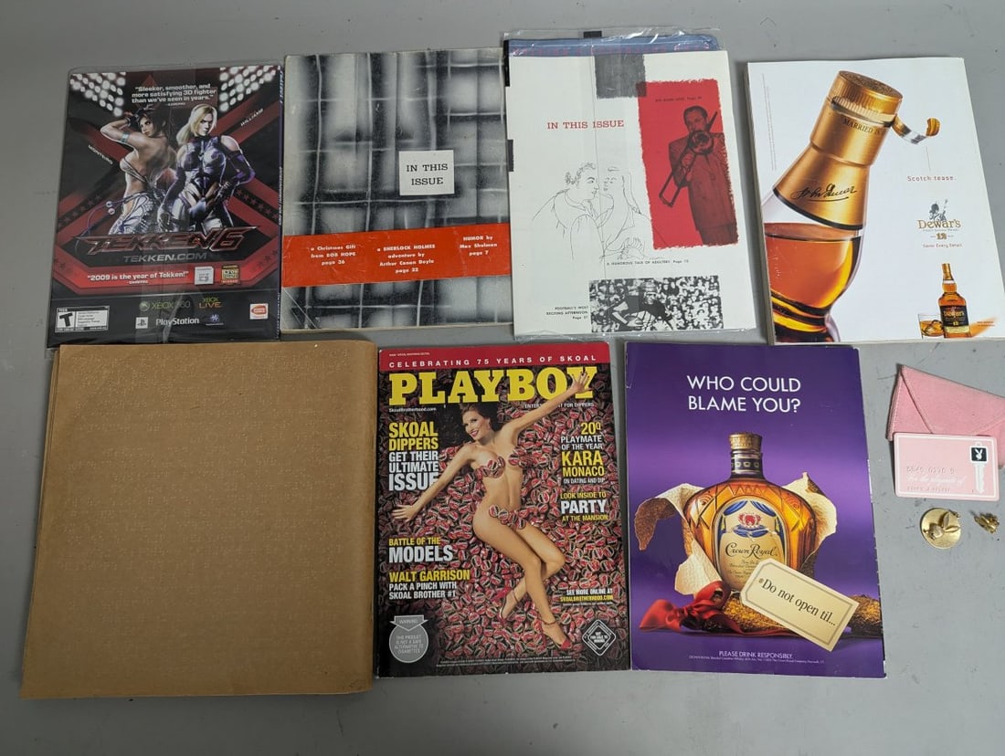 Playboy Collection Including Rare Braille Edition and Vintage Memorabilia - 10