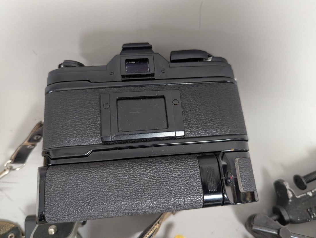 Canon AE-1 35mm SLR Film Camera Bundle with 50mm 1.4 Lens Power Winder Accessories - 5
