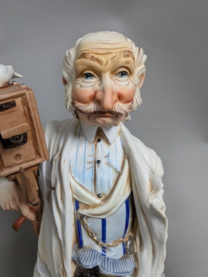 Lopez Moreno The Photographer Vintage Porcelain Figurine Collectible Artisan Piece - 2