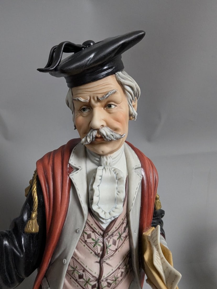 Capodimonte The Lawyer Figurine by G. Cortese Vibrant Collectible Porcelain 15" - 2